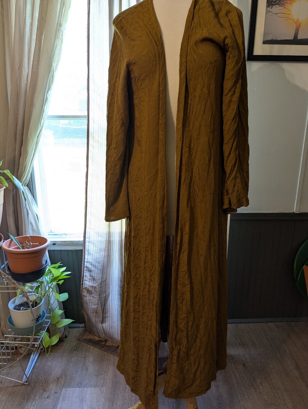 Long Open Front Women's Duster Robe /Mumu